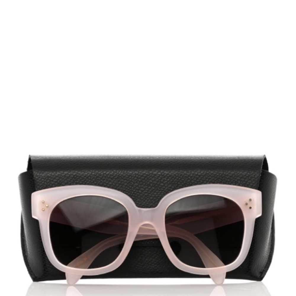 ✨ Celine Sunglasses CL40002U 90F Rose Quartz Ballet Icy Pink Square Oversized ✨